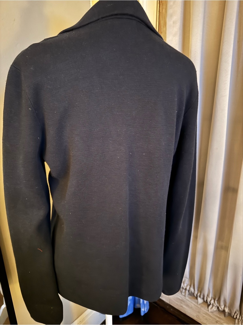 J. Crew Black School Boy Sweater One-Button Blazer in Size L - Picture 7 of 12